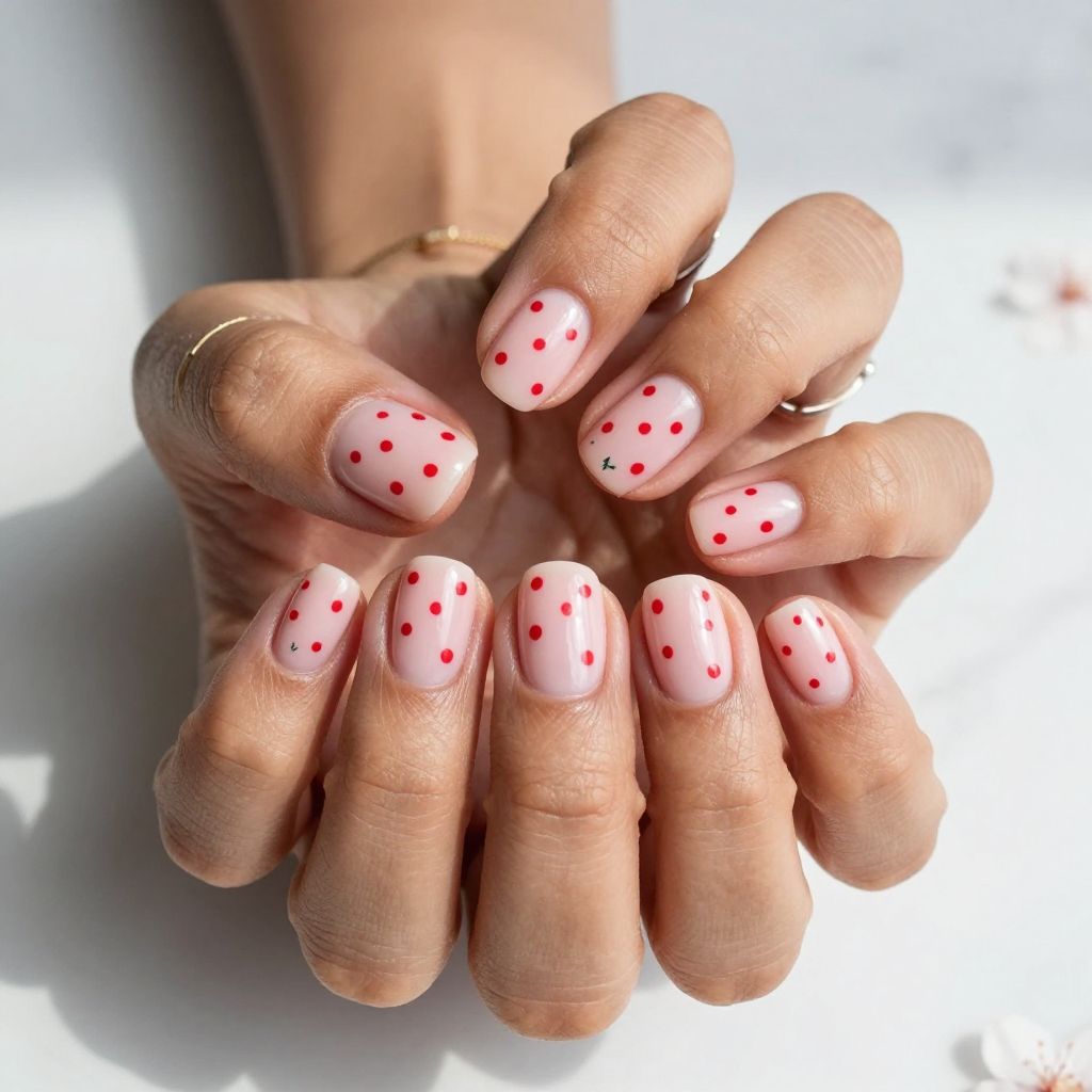 Cherry Nail Inspo image 12
