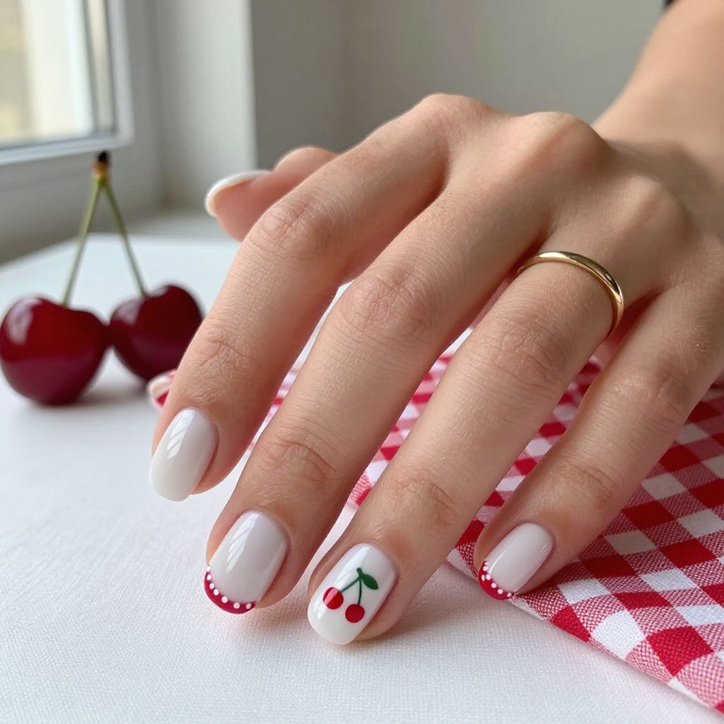 Cherry Nail Inspo image 14