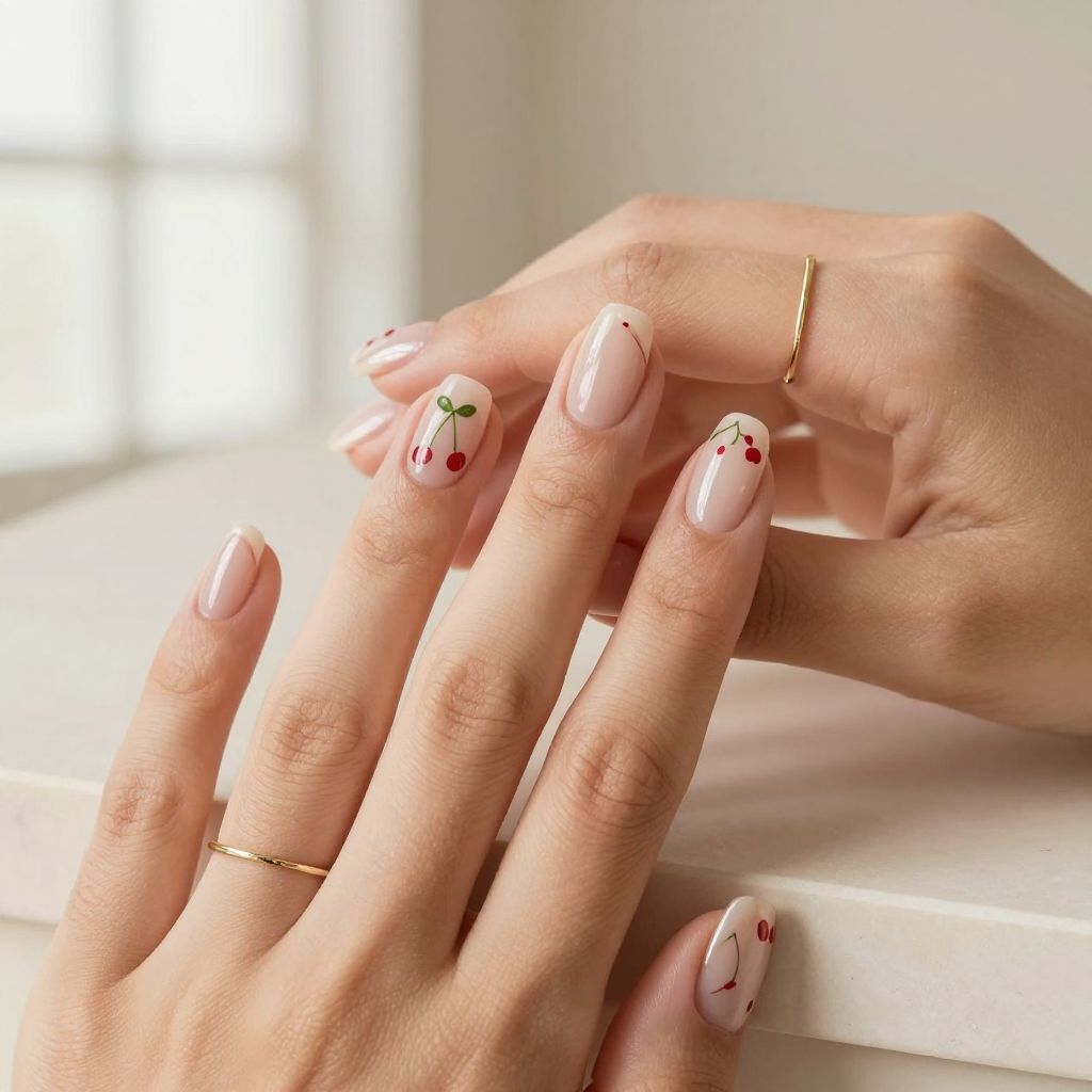 Cherry Nail Inspo image 15