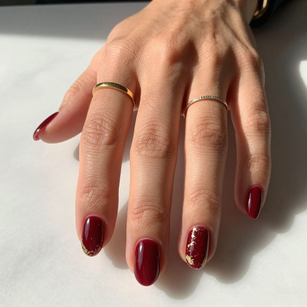 Christmas Gel Nail Idea 1
