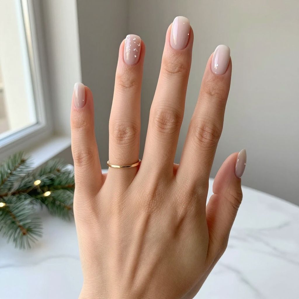 Christmas Gel Nail Idea 4