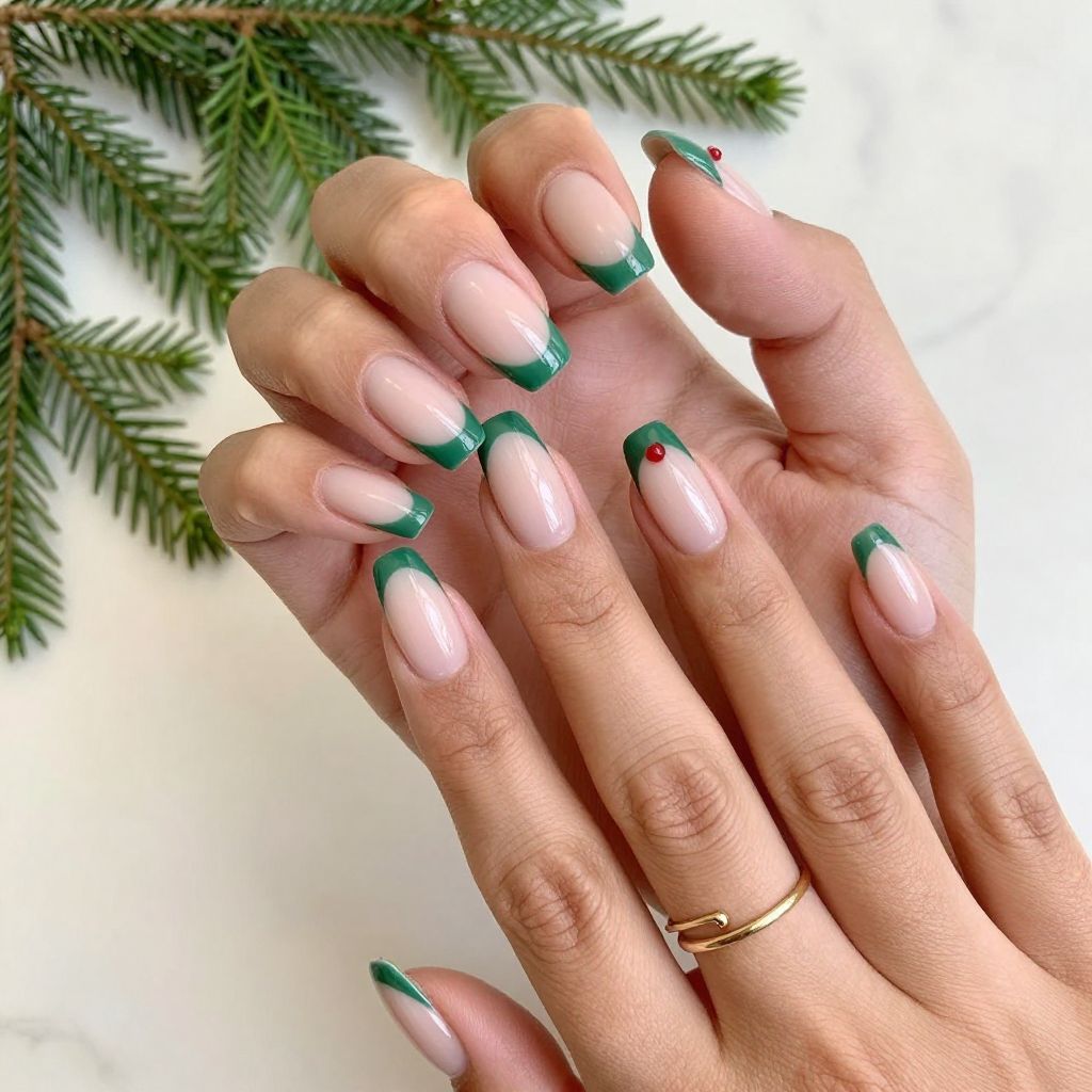 Christmas Gel Nail Idea 7