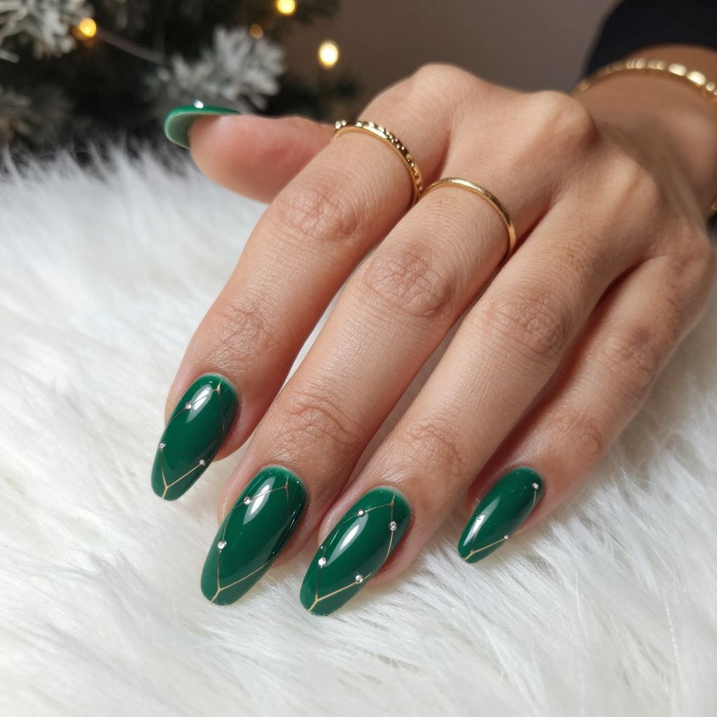 Emerald Green with Diamond Pattern