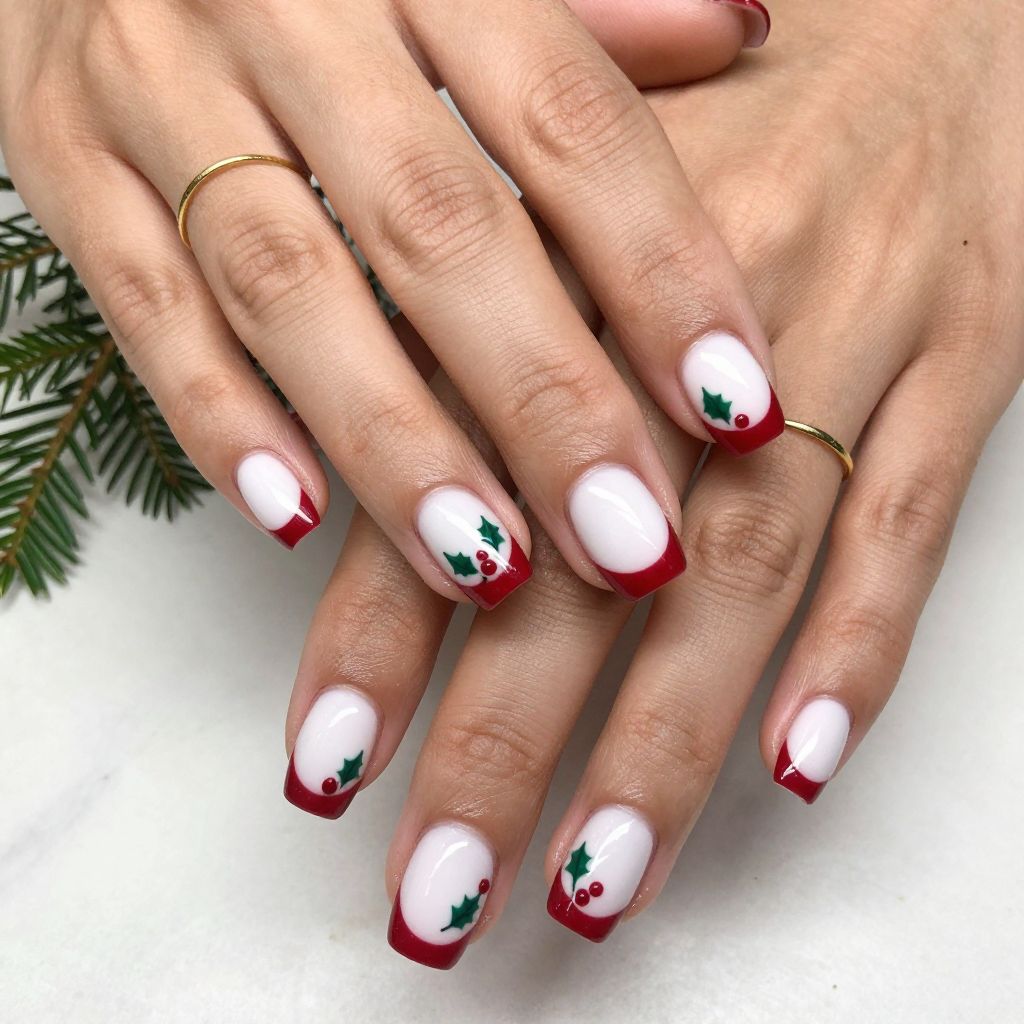Christmas nail ideas for short nails 13