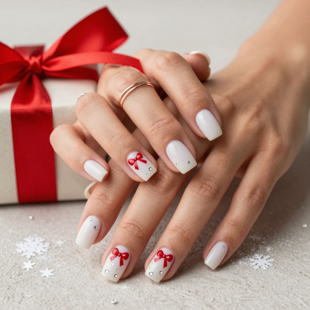 Christmas nail ideas for short nails 15