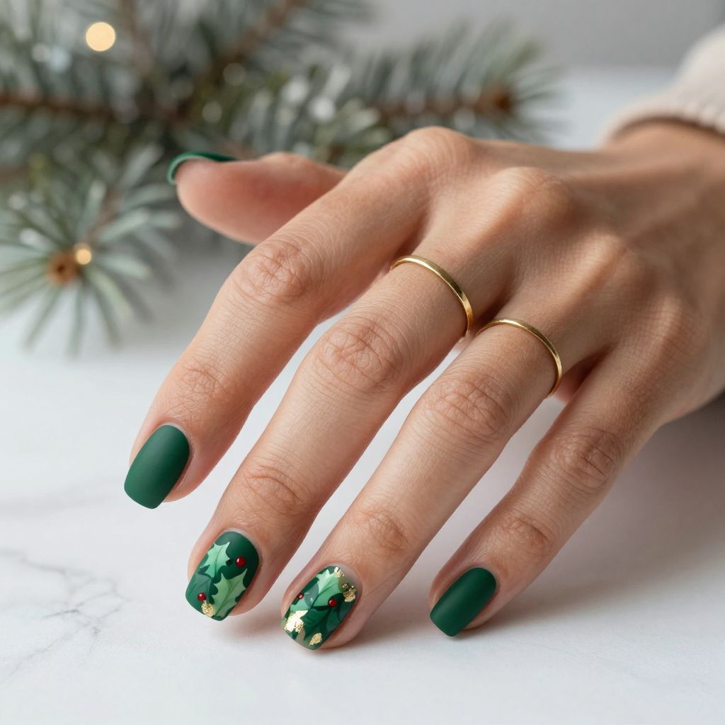 Christmas nail ideas for short nails 3