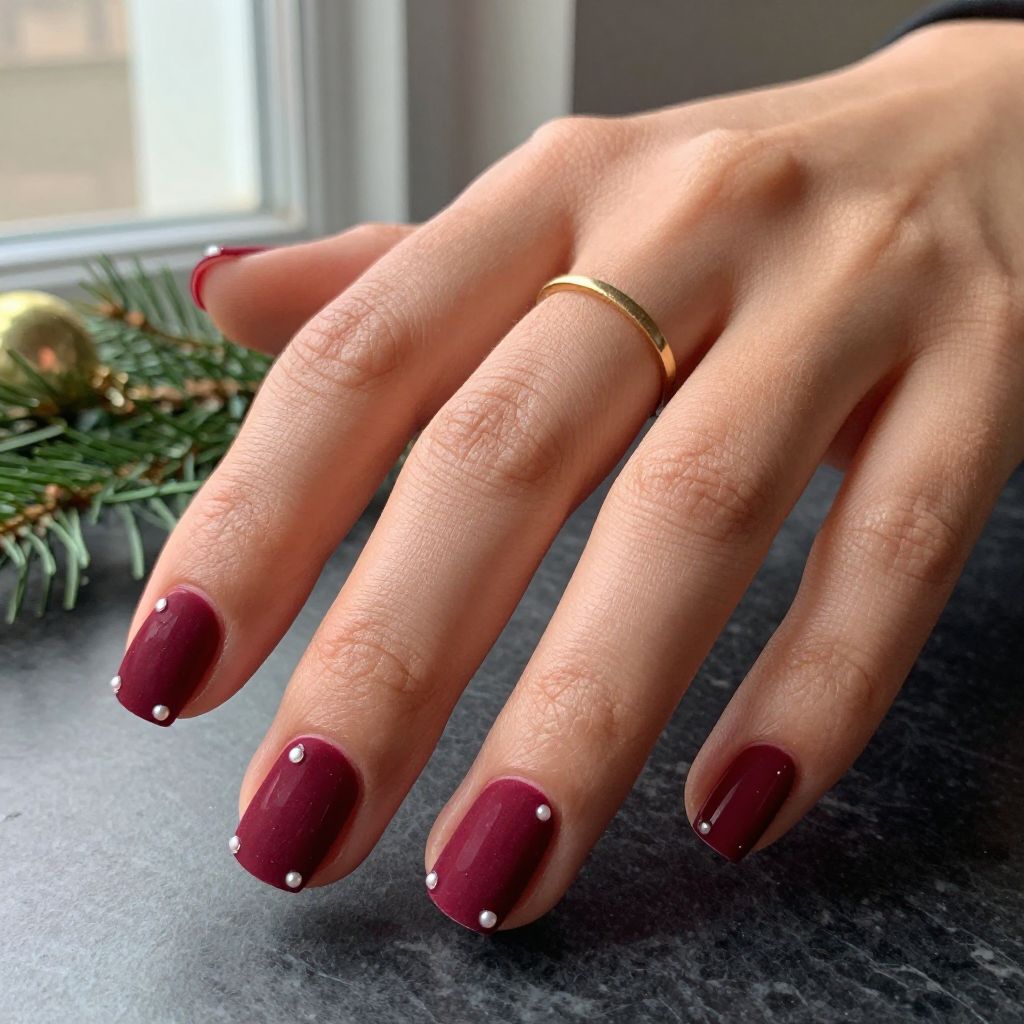 Christmas nail ideas for short nails 7