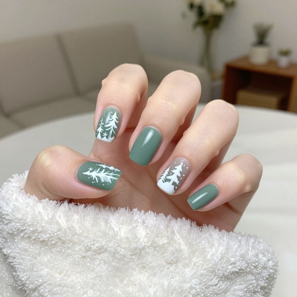 Christmas toe nail idea 7