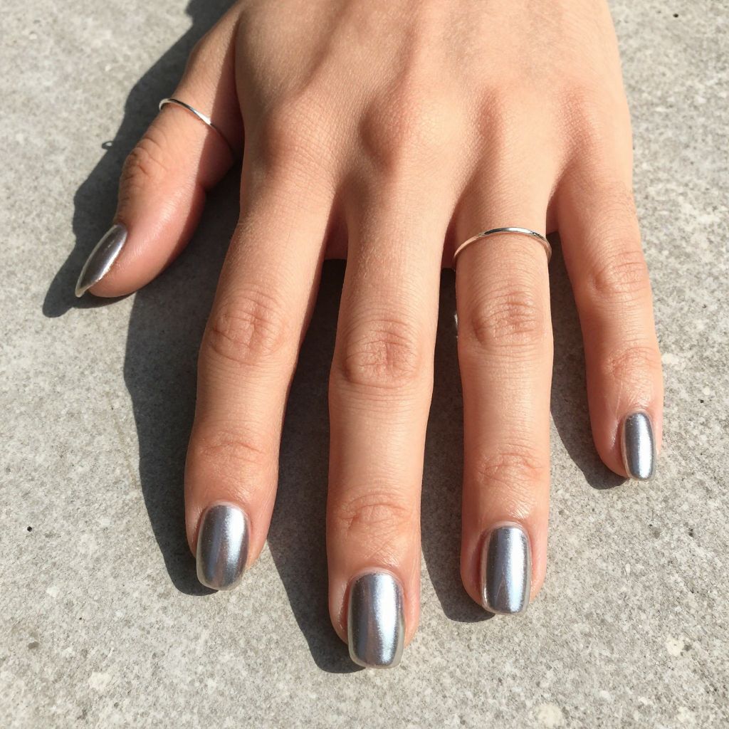 Modern Square Silver Chrome