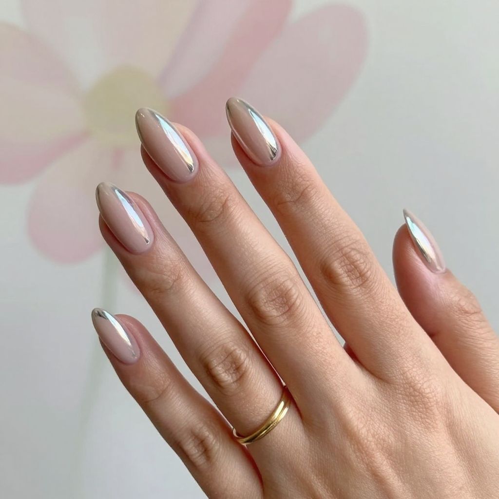 Chrome nail idea 1