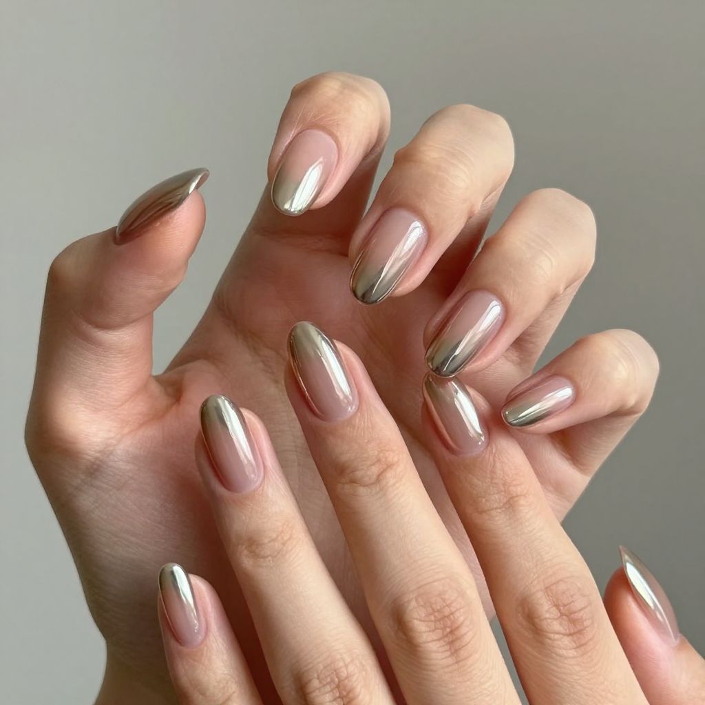 Chrome nail idea 12