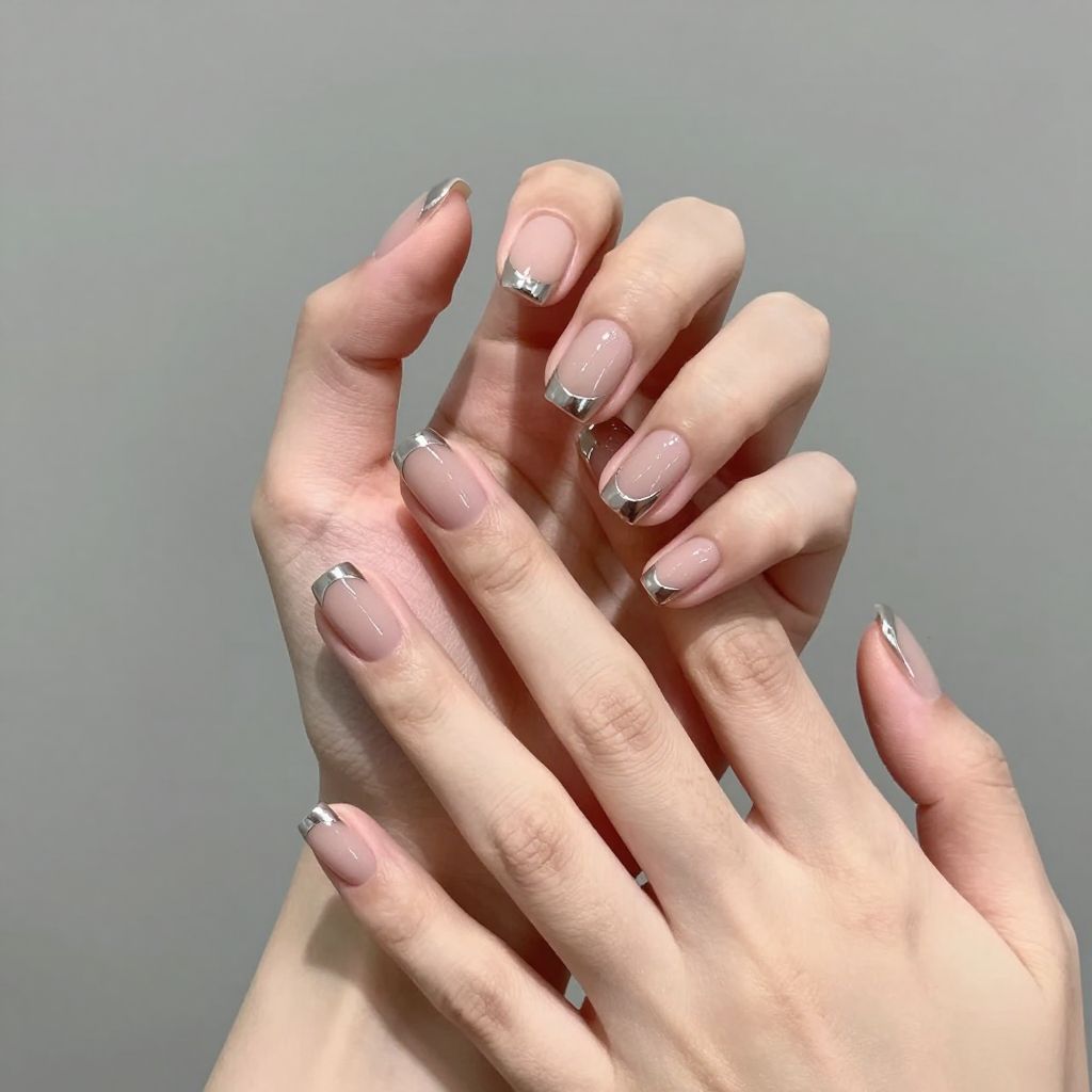 Chrome nail idea 4