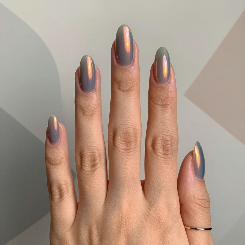 Chrome nail idea 6