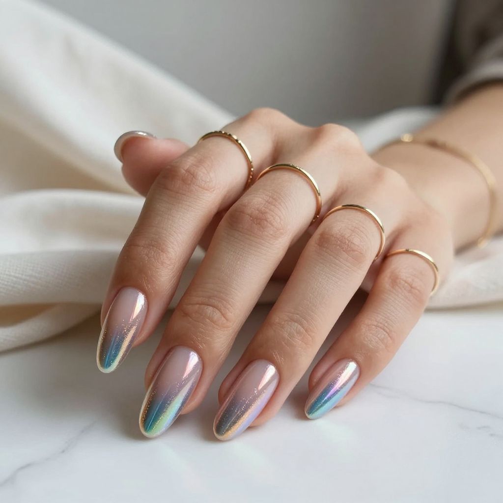 Rainbow Chrome Gradient Burst