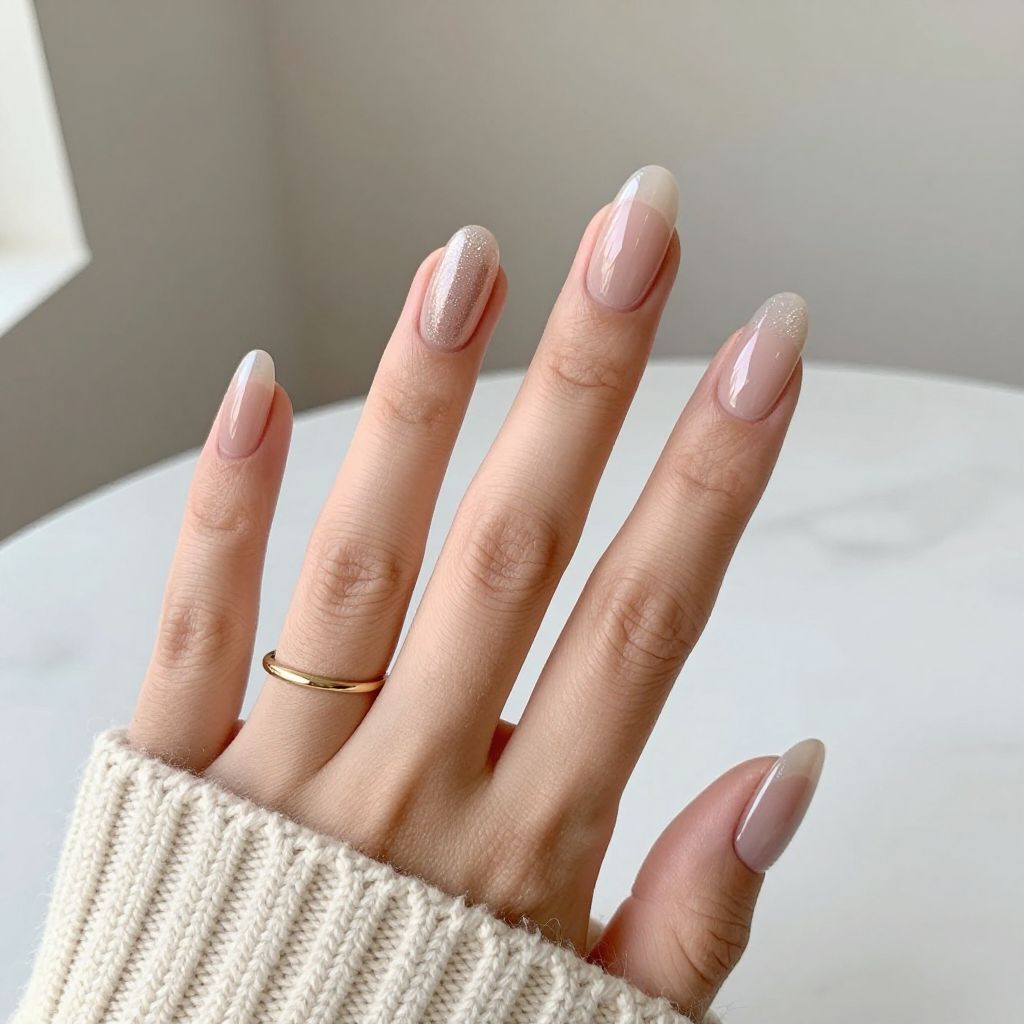 Champagne Glitter Fade