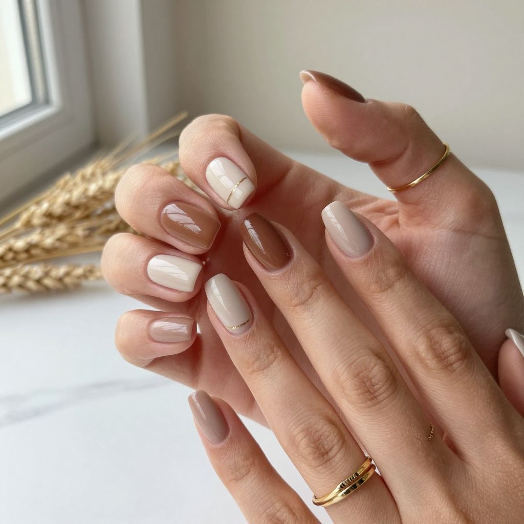 Cocoa Nude Ballerina Nails