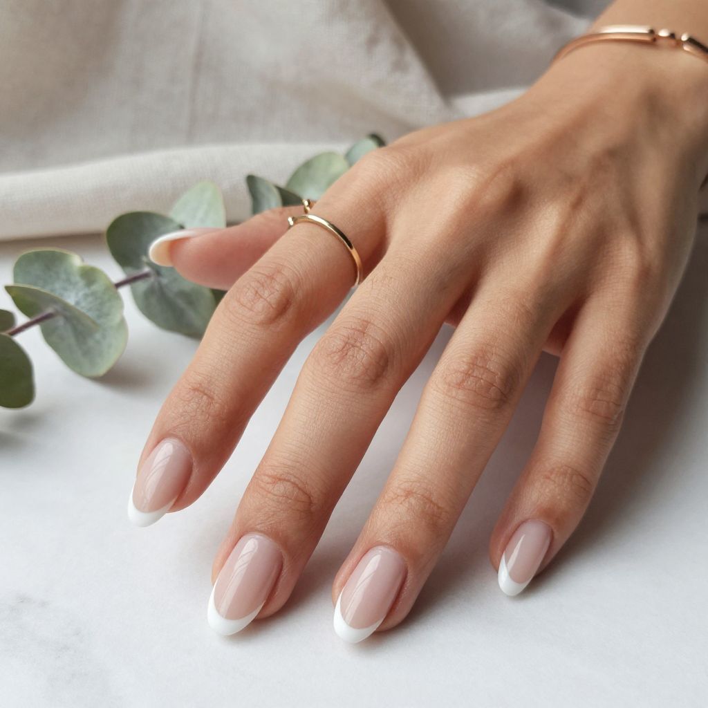 French Ballerina with Thin White Tips