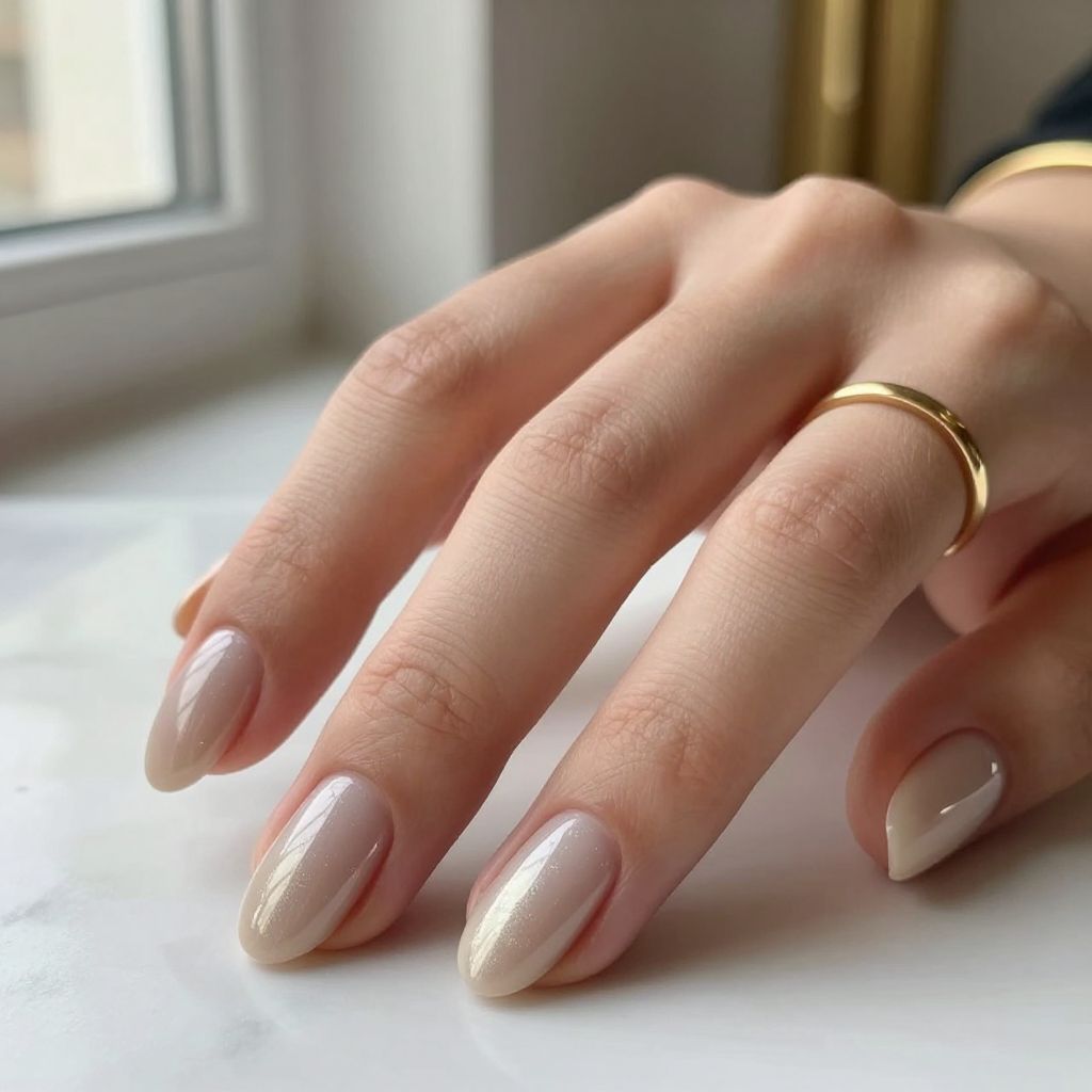 Soft Beige Chrome Ballerina