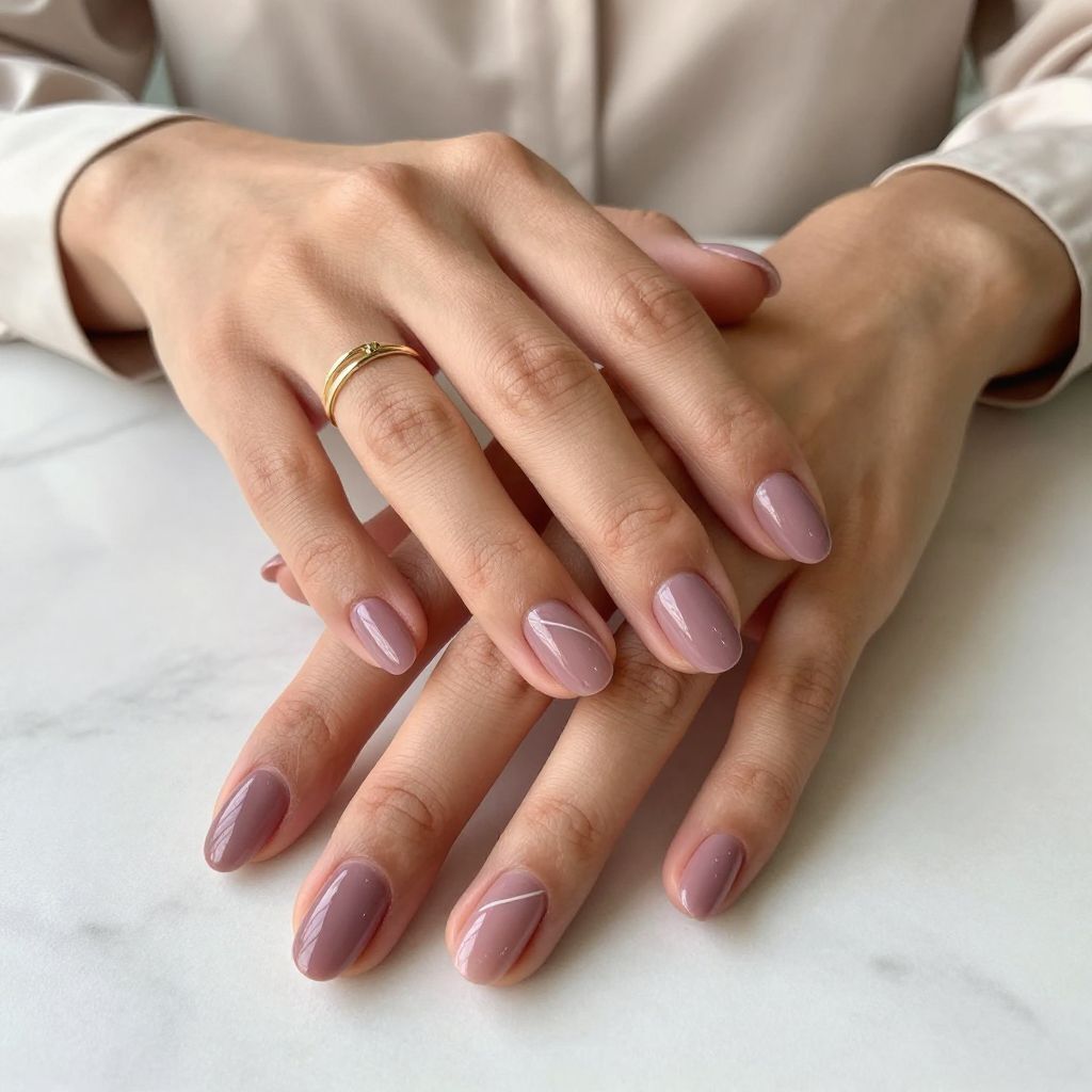 Soft Mauve Ballerina Elegance