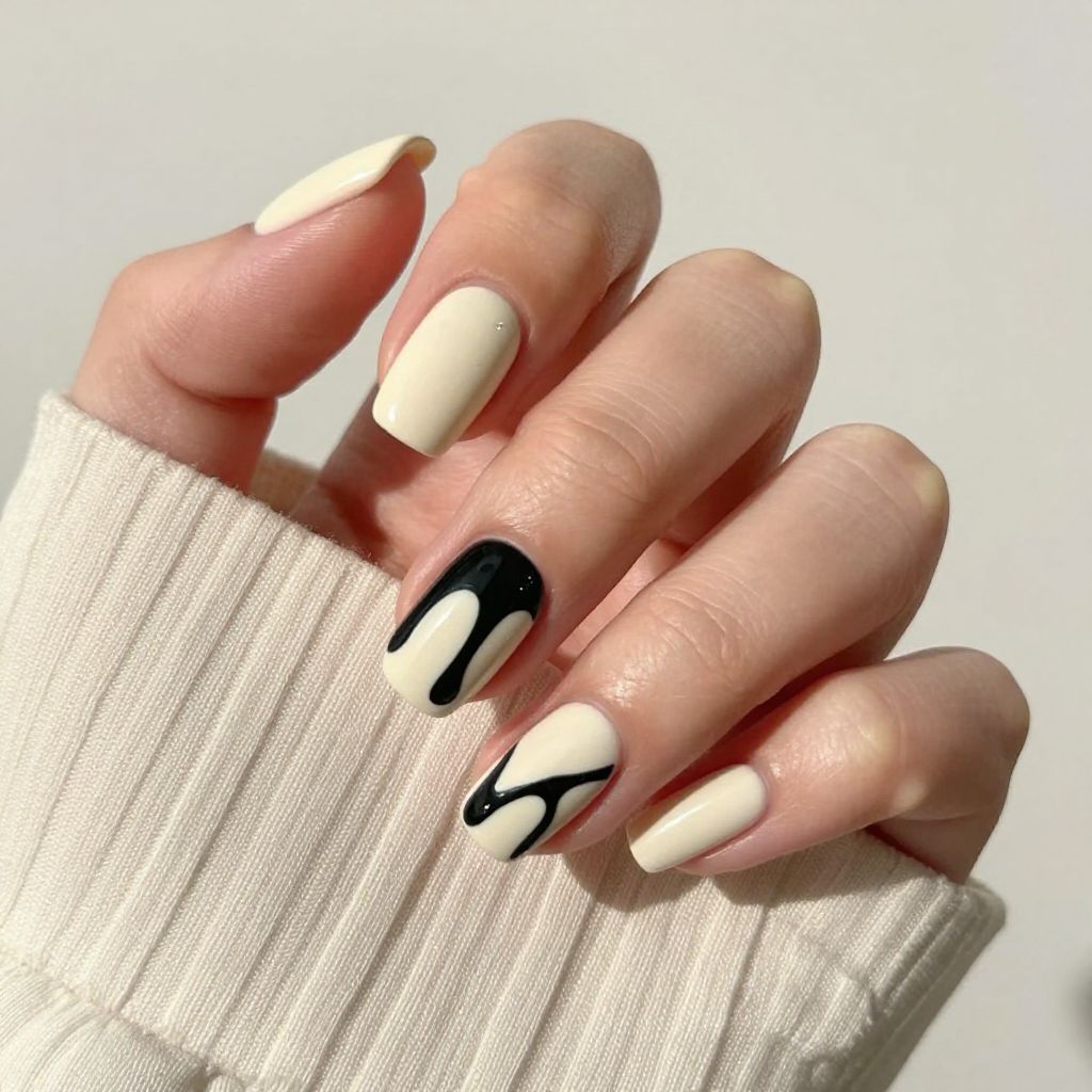 Classy Edgy Almond Nail Designs nail idea 11