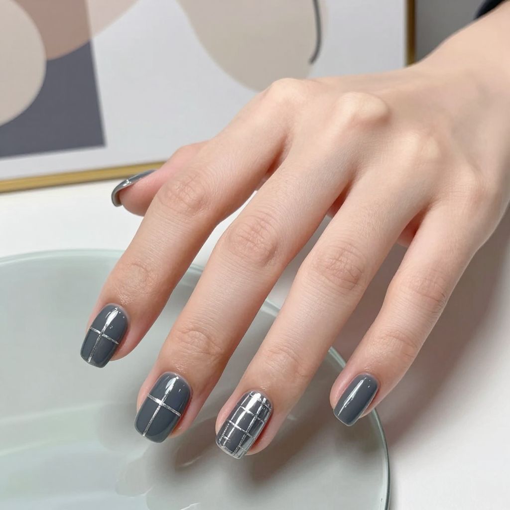 Classy Edgy Almond Nail Designs nail idea 7