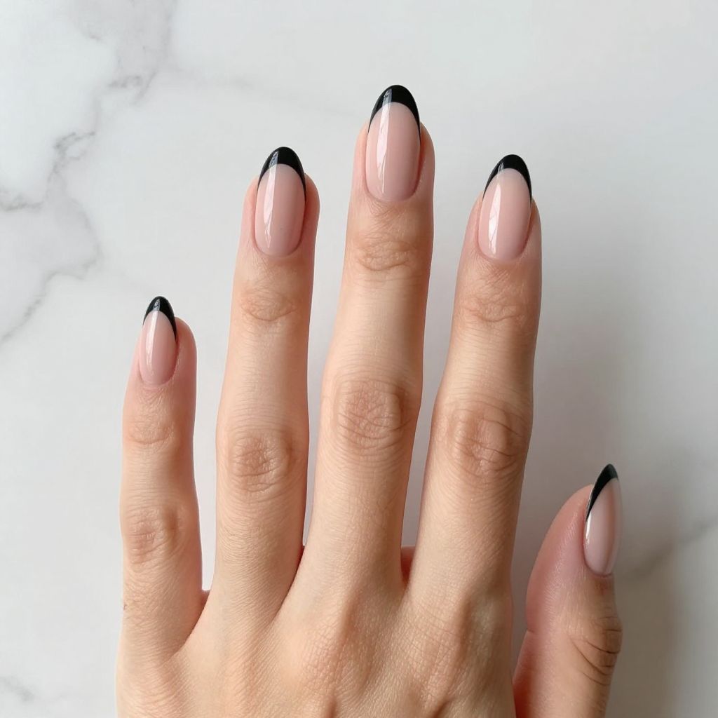 Classy Edgy Almond Nail Designs nail idea 9