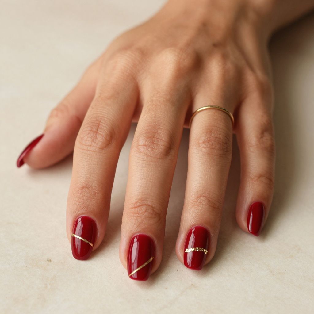 Classic Red with Gold Accents