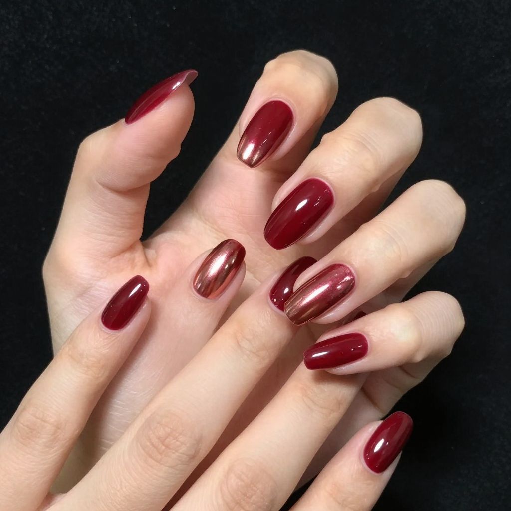 Classy Red Nail Designs nail idea 12