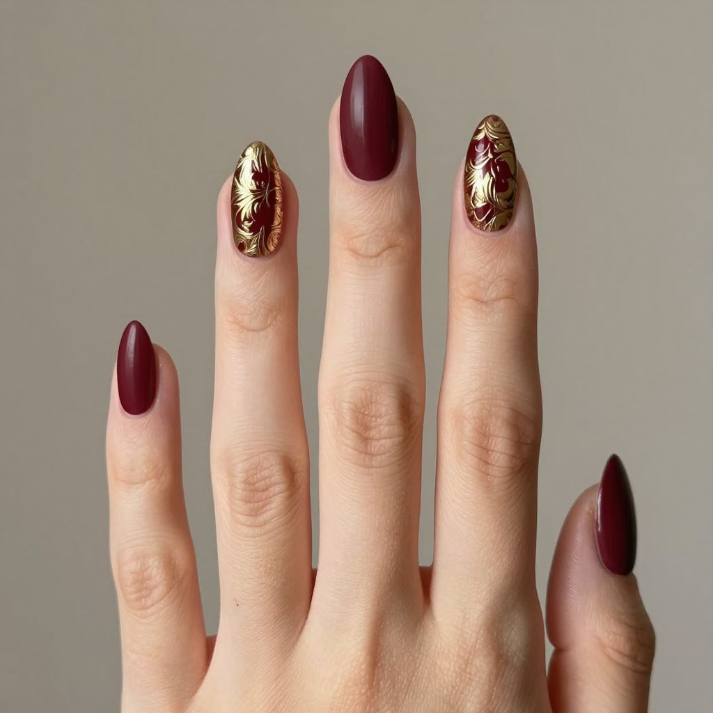 Classy Red Nail Designs nail idea 14