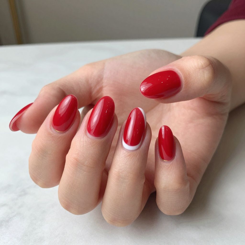 Classy Red Nail Designs nail idea 3