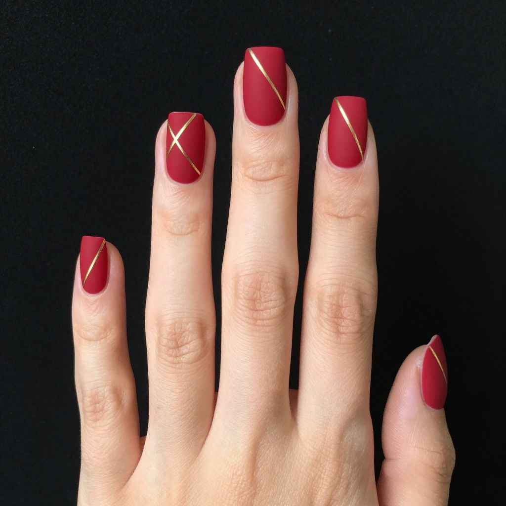 Classy Red Nail Designs nail idea 4
