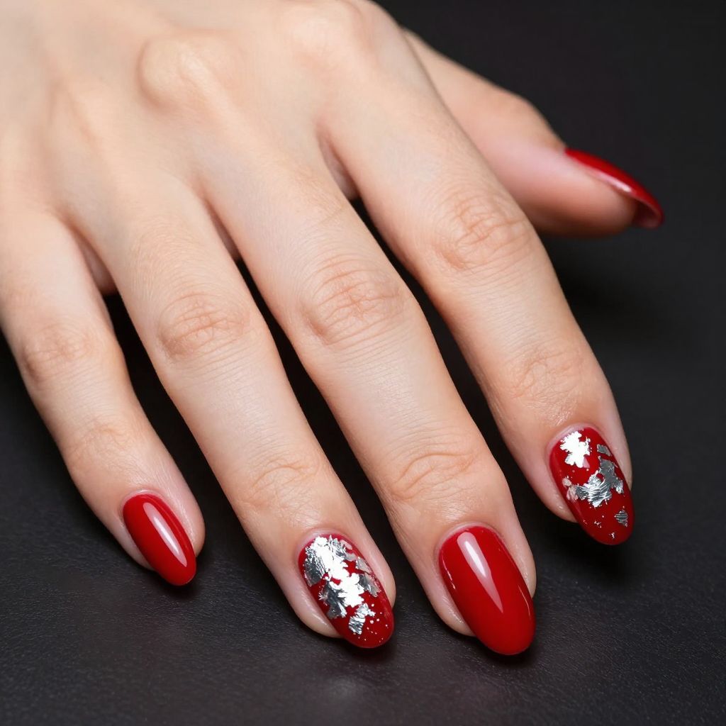 Classy Red Nail Designs nail idea 9