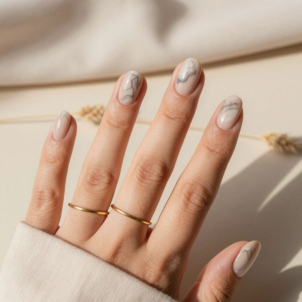 Nude with Marble Effect