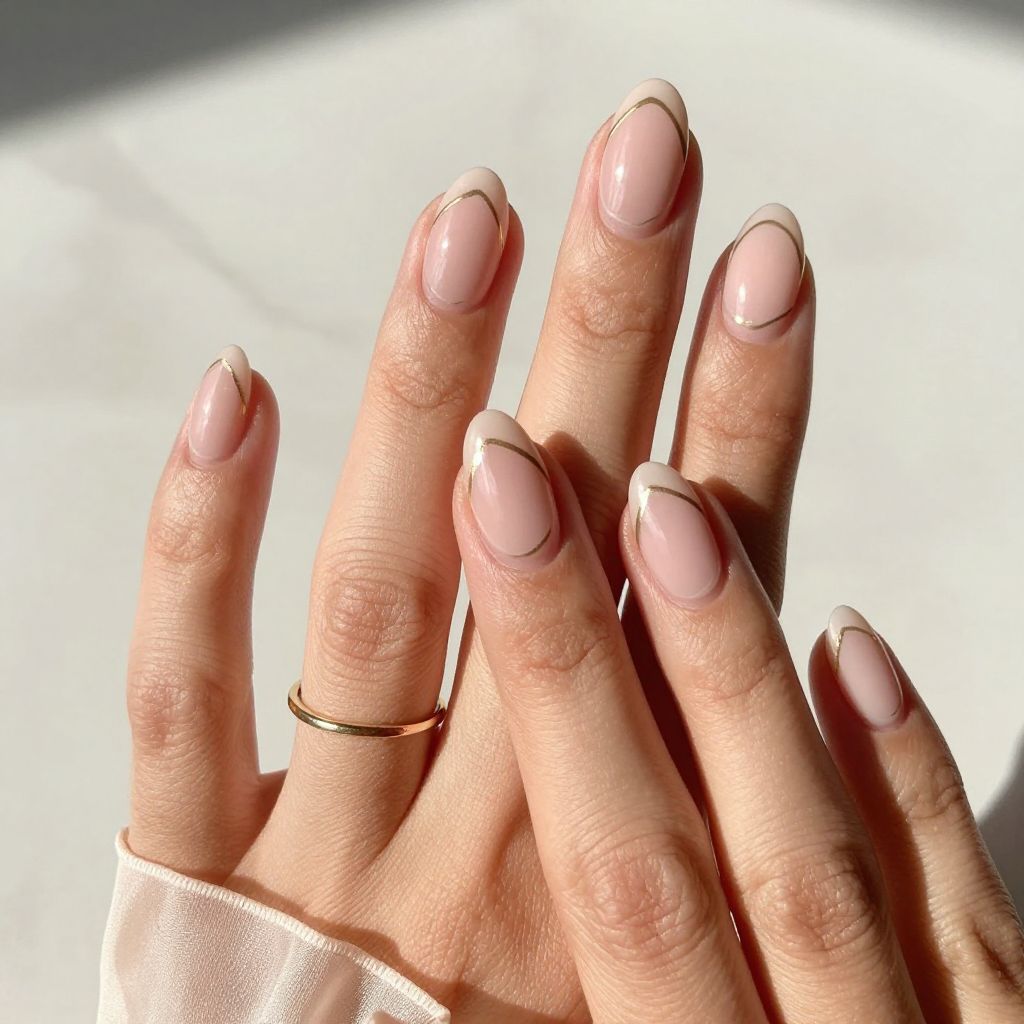 Soft Blush with Negative Space Design