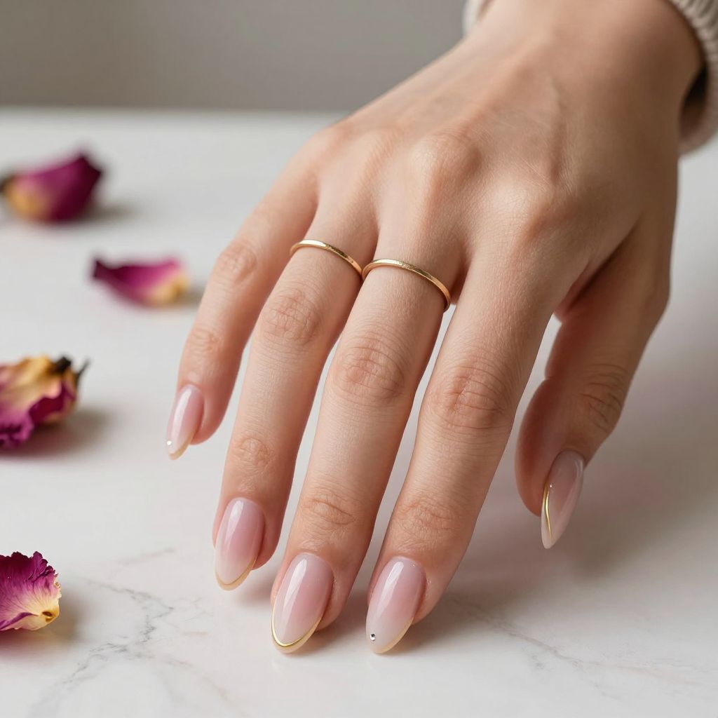 Sheer Pink French Ombre Clear
