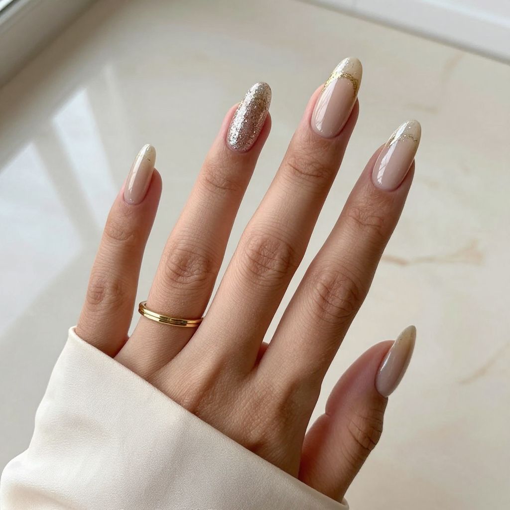 Champagne Glitter Fade