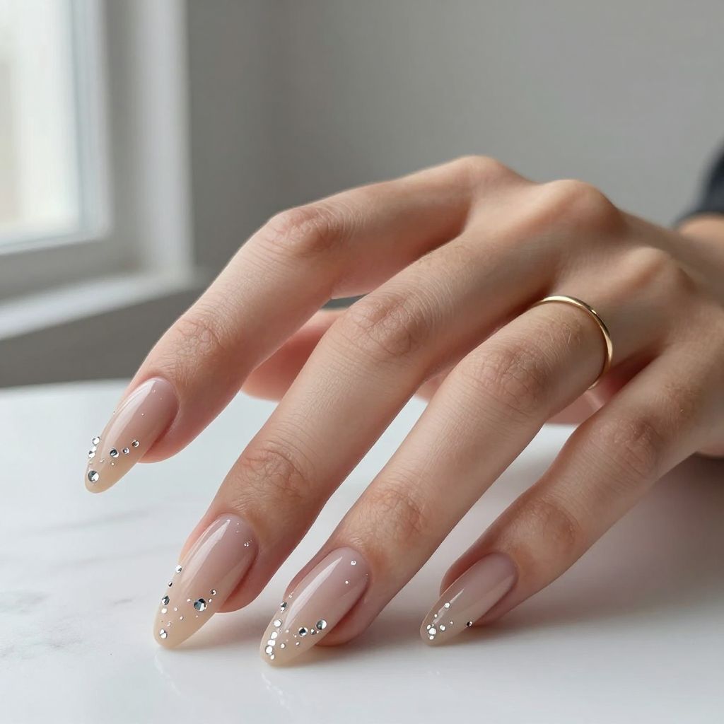 Nude with Micro Crystal Accents