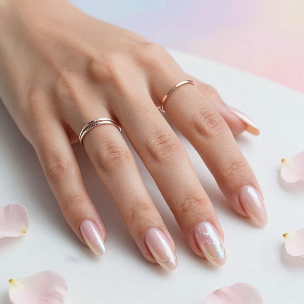 Soft Blush with Pearl Finish