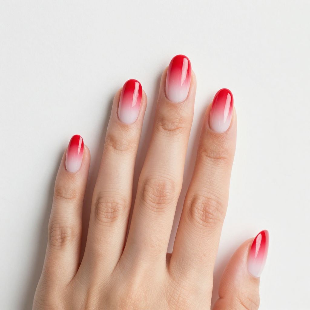 Coffin Red Nail Designs nail idea 14