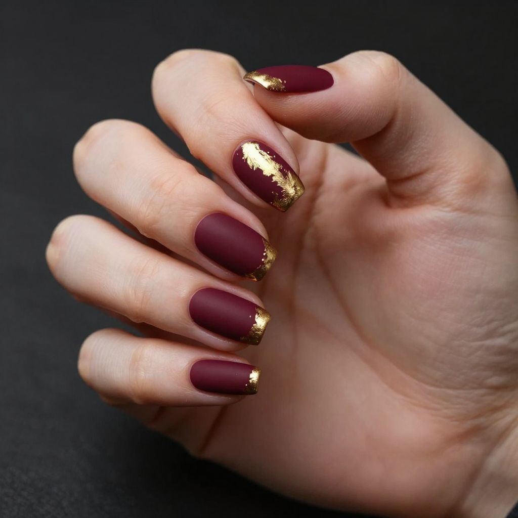 Coffin Red Nail Designs nail idea 2