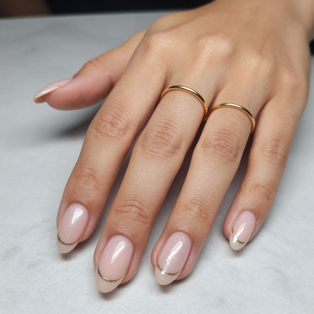 Pearl Iridescent French Tips