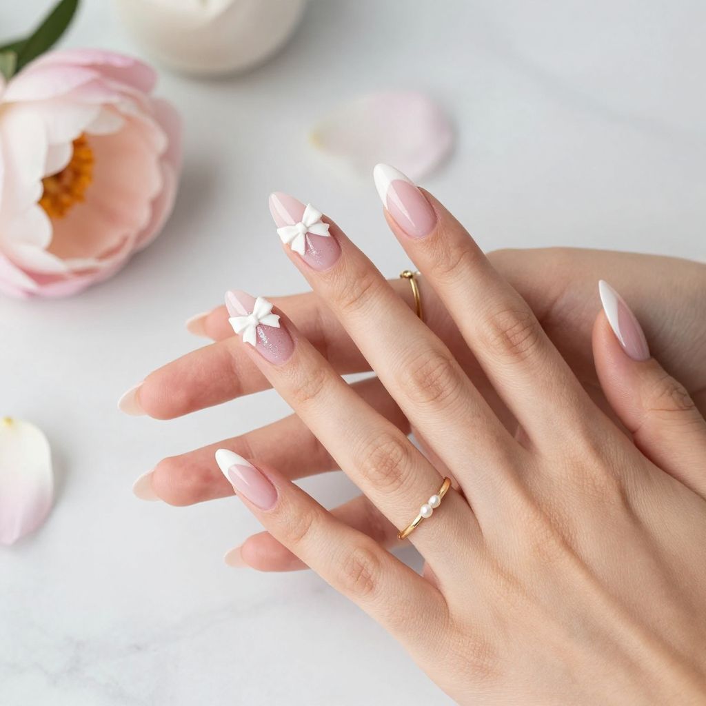 Coquette Nail Inspo 1