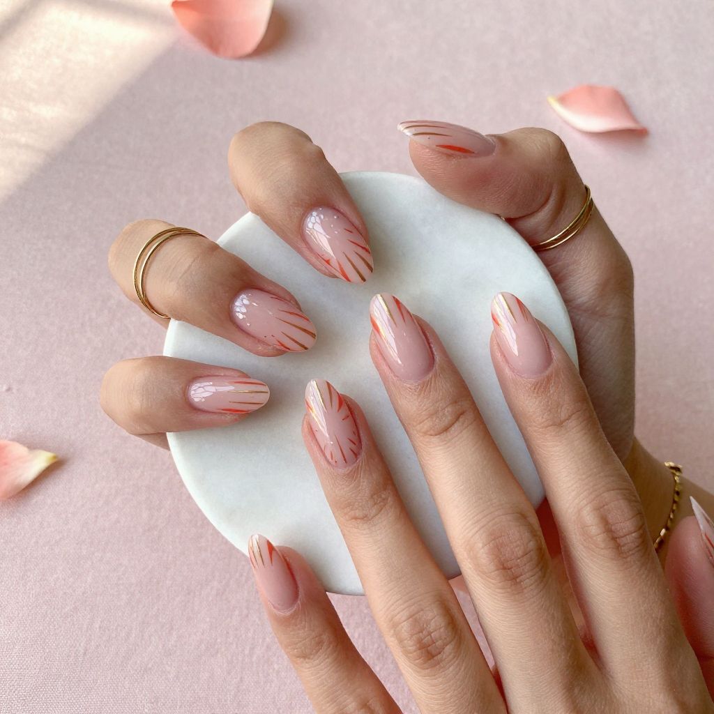 Coral Nail Ideas 10