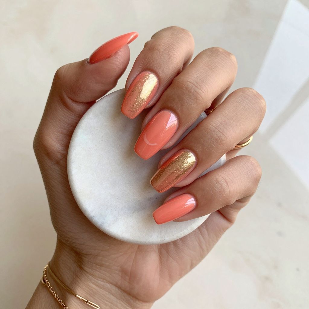 Coral Nail Ideas 6