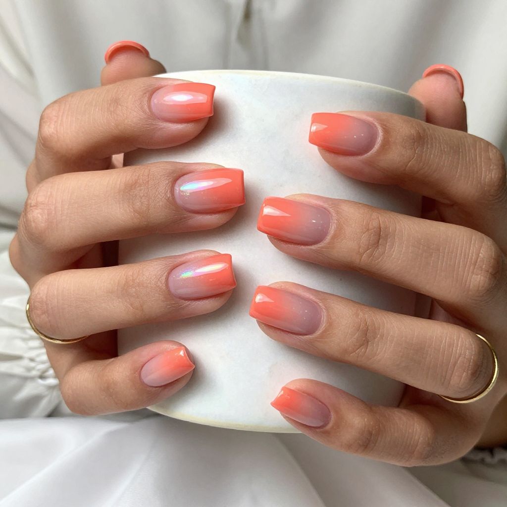 Coral Nail Ideas 9