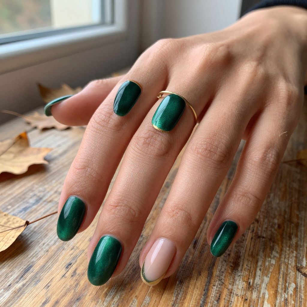 Deep Green Velvet Effect