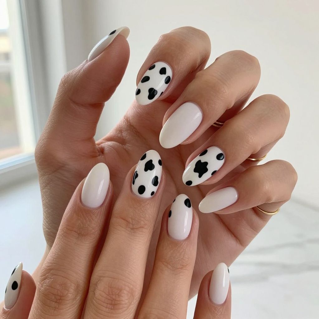 Cow Print Nail Ideas 4