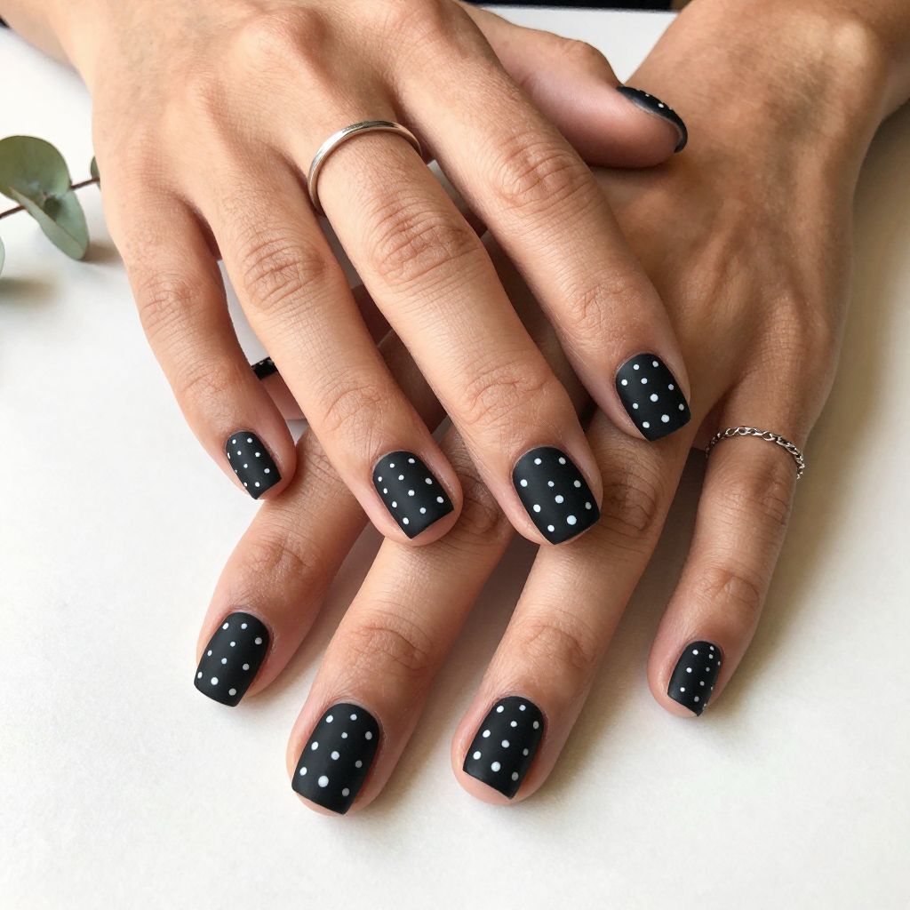 Cute Black Nail Ideas 2
