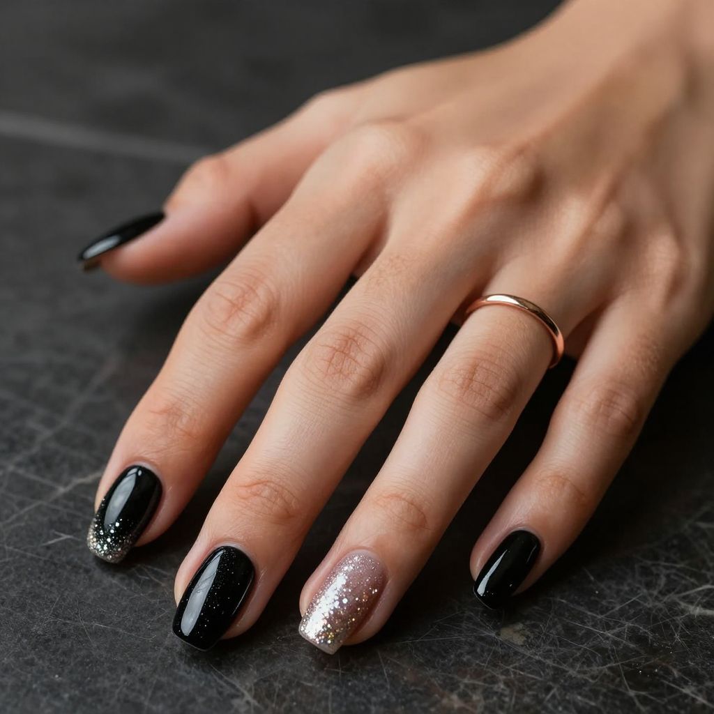 Cute Black Nail Ideas 3