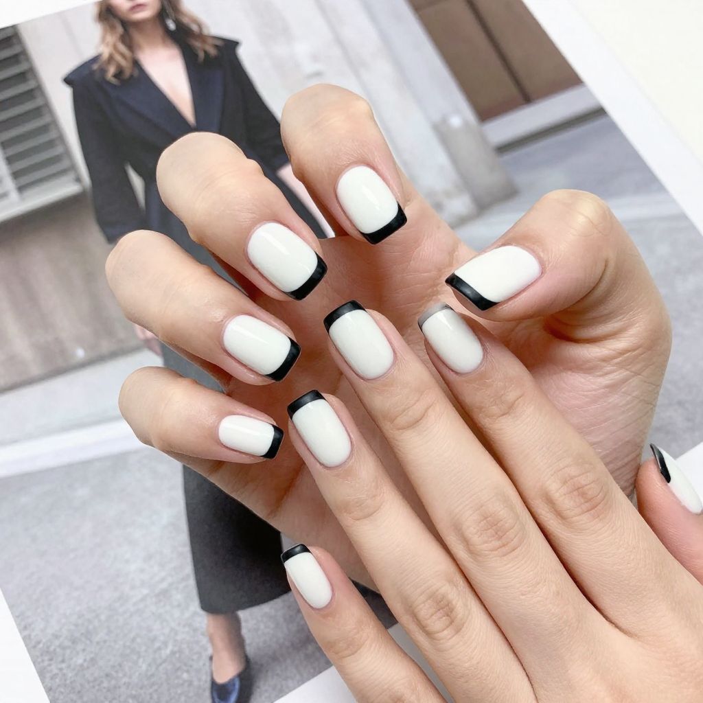 French tip nail idea 10